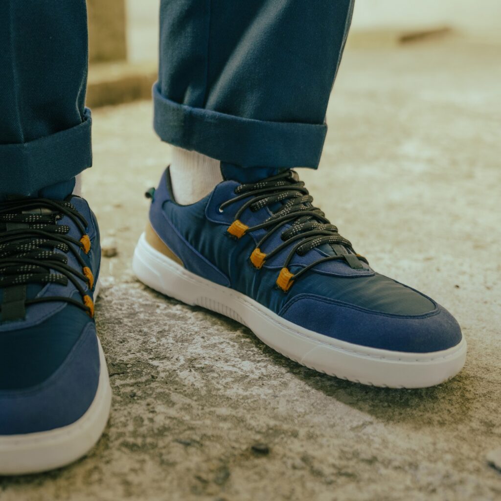 Barefoot tenisky Barebarics Revive - Blue & White od Be Lenka